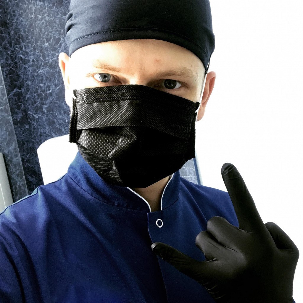 В работе